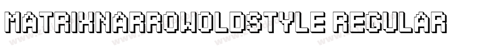 MatrixNarrowOldstyle Regular字体转换